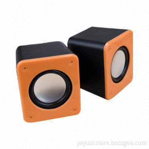 2.0-channle Portable Speakers with 3W x 2 Power, 50-18,000Hz Response Frequency